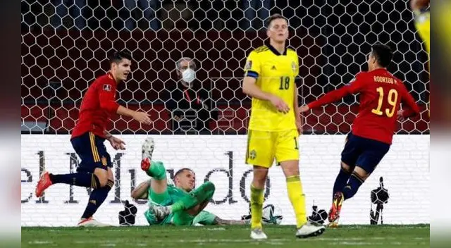 Alvaro Morata fue el autor del gol de la victoria ante Suecia y ya está en Qatar. Alvaro Morata fue el autor del gol de la victoria ante Suecia y ya está en Qatar.