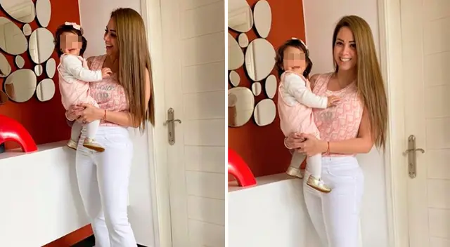 Melissa Klug quedó chocha al escuchar a su nieta llamarla nona.