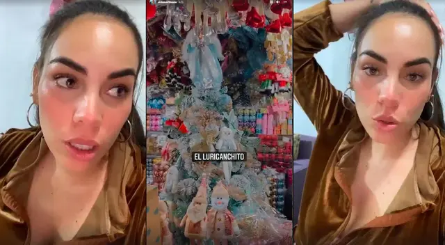 Aída Martínez salió de compras junto a su bebé.