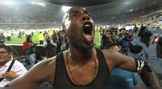 Cuto Guadalupe celebró el triunfo de Perú.