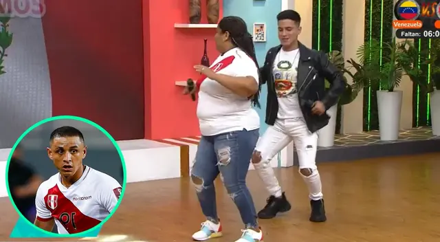 María Julia, la madre de Yoshimar Yotún llegó al set de América Hoy y sorprendió con sus pasos junto a Elías Montalvo.