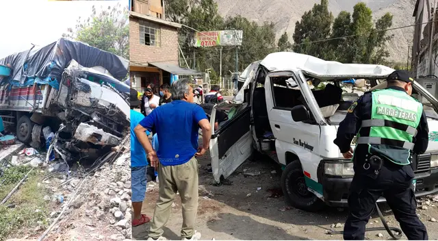 Múltiple choque en la Carretera Central deja a más de 10 personas gravemente heridas.