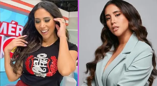 Melissa Paredes alienta a la selección peruana ante Venezuela. Melissa Paredes alienta a la selección peruana ante Venezuela.