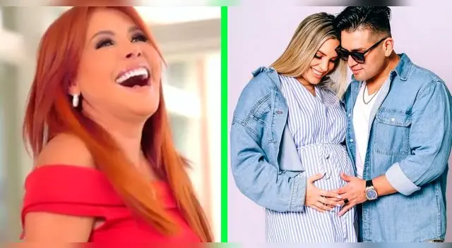 Magaly Medina felicitó a la parejita por convertirse en papitos. Magaly Medina felicitó a la parejita por convertirse en papitos.