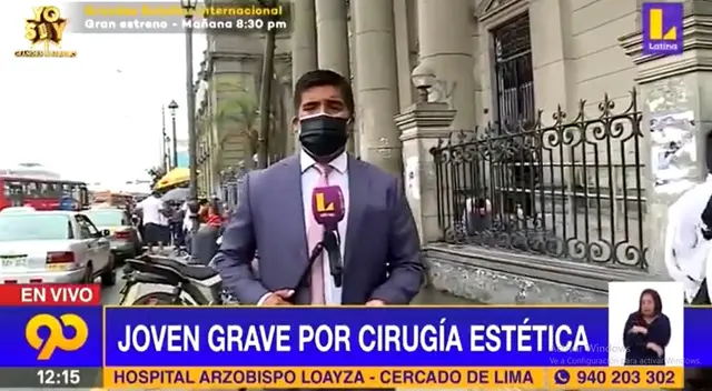 Joven de 27 años se encuentra en UCI tras someterse a una cirugía estética de 1700 soles [VIDEO]