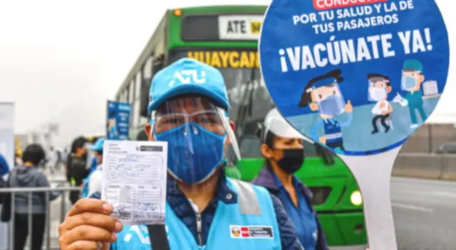 COVID-19: invocan a transportistas a vacunarse con las dos dosis