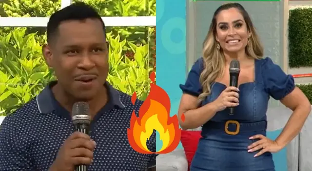 Edson Dávila sorprendió a las conductoras de América Hoy al lucirse con un nuevo look en su cara, y aprovechó en evidenciar a Ethel Pozo.