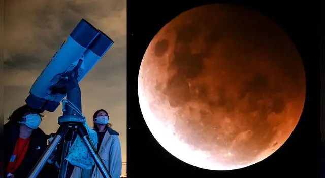 Estas fueron las imágenes más espectaculares del eclipse lunar.