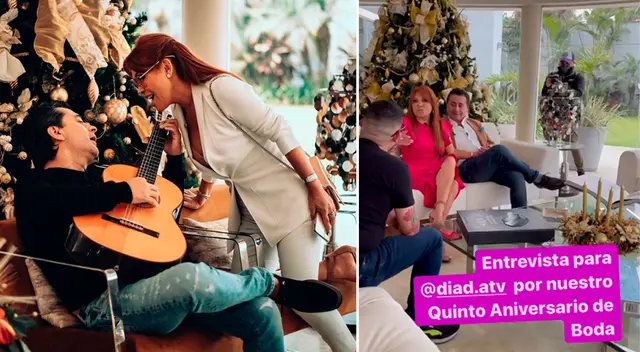 Magaly Medina quiere celebrar por lo alto su aniversario de bodas.