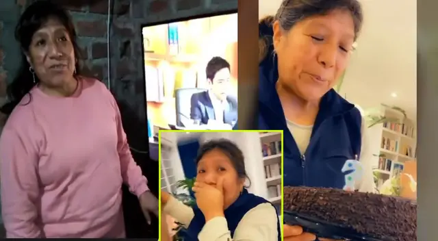 Nana Rossmery estrenó tele que le regaló Jessica Newton por su cumple