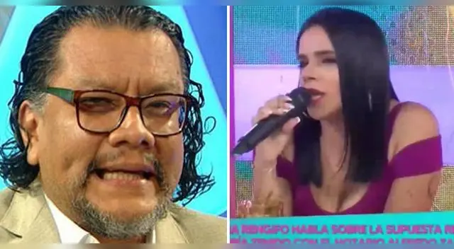 Tomás Angulo molesto con Giuliana Rengifo y le advierte demanda.