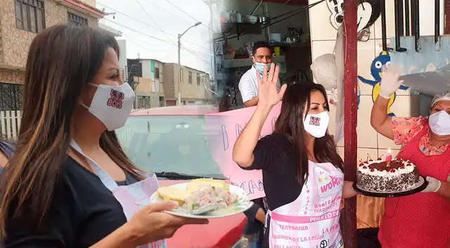 Patricia Chirinos festejó cumpleaños de madre de comedor popular en el Callao. Patricia Chirinos festejó cumpleaños de madre de comedor popular en el Callao.