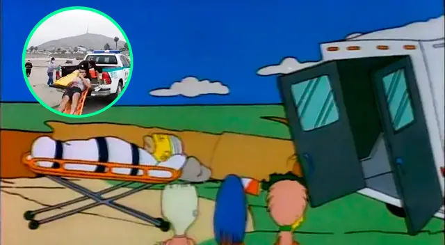 Los usuarios contestaron la publicación con escena de Los Simpson, bastante similar a lo ocurrido en Chancay. Los usuarios contestaron la publicación con escena de Los Simpson, bastante similar a lo ocurrido en Chancay.