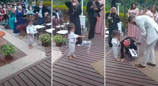 El peculiar incidente de esta pareja de novios de Brasil se hizo viral.