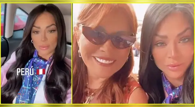 Sheyla Rojas y Magaly Medina juntas en Plaza de toros.