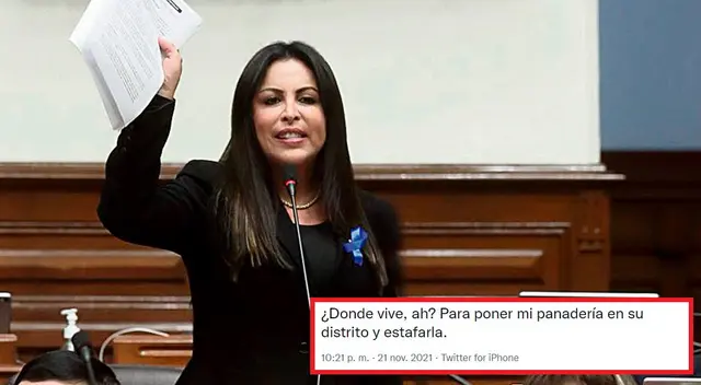 Cibernautas criticaron a congresista Chirinos por afirmar que el pan subió de precio