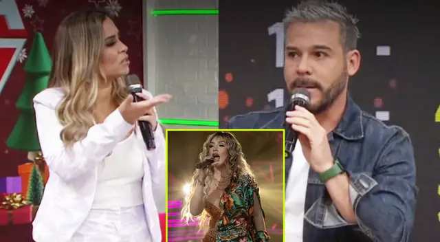 Ethel Pozo reclama EN VIVO a Adolfo Aguilar por darle el mayor puntaje a Claudia Serpa.