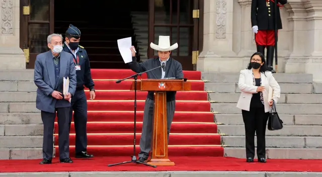 Pedro Castillo, presidente de la República. Pedro Castillo, presidente de la República.