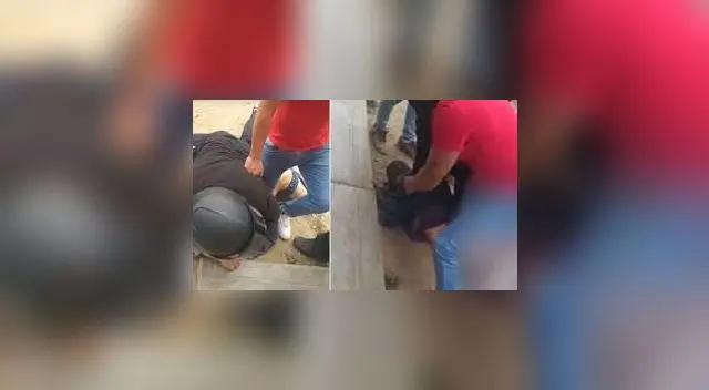 Sujeto fue trasladado a la comisaría. Sujeto fue trasladado a la comisaría.