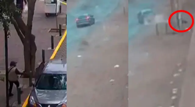 cámara de seguridad capta preciso momento que lanzan cuerpo de cambista cámara de seguridad capta preciso momento que lanzan cuerpo de cambista