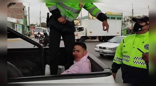 Sujeto fue llevado a la comisaría de Surco.