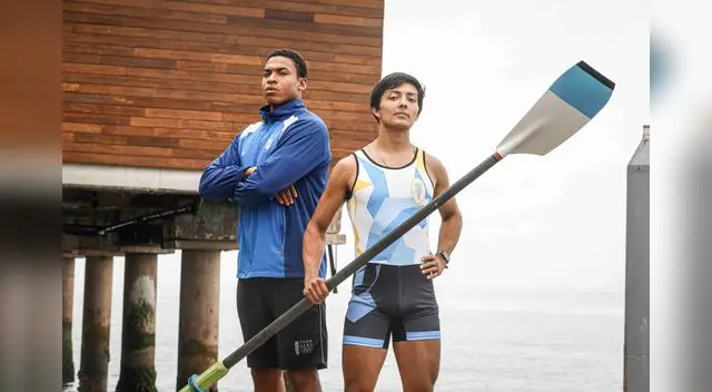 Angel Sosa y César Cipriani del Equipo de Remo de Perú Angel Sosa y César Cipriani del Equipo de Remo de Perú