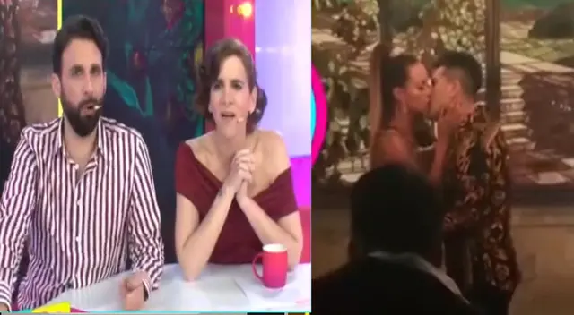 Rodrigo González y Gigi Mitre en shock tras ver beso de Angie Arizaga y Deyvis Orosco. Rodrigo González y Gigi Mitre en shock tras ver beso de Angie Arizaga y Deyvis Orosco.
