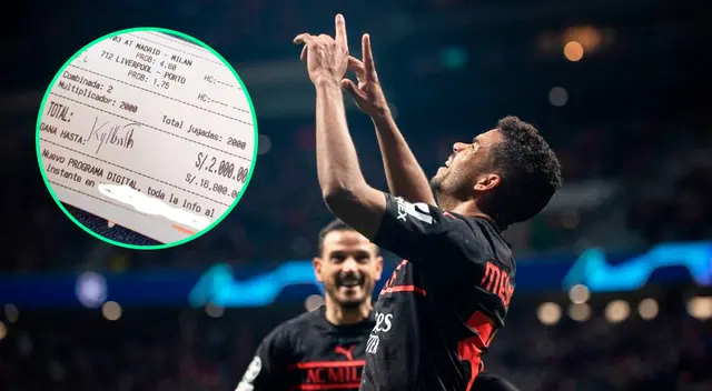 El feliz compatriota compartió la boleta de su apuesta en sus redes sociales.