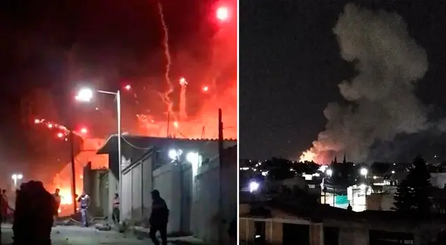 Explosión de un taller de pirotecnia en México.