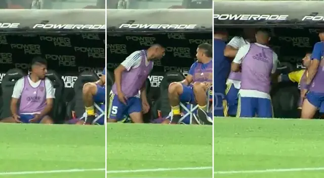 Pavón hizo explotar una gaseosa contra el suelo y manchó a Zambrano, quien no se lo tomó para nada bien. Pavón hizo explotar una gaseosa contra el suelo y manchó a Zambrano, quien no se lo tomó para nada bien.