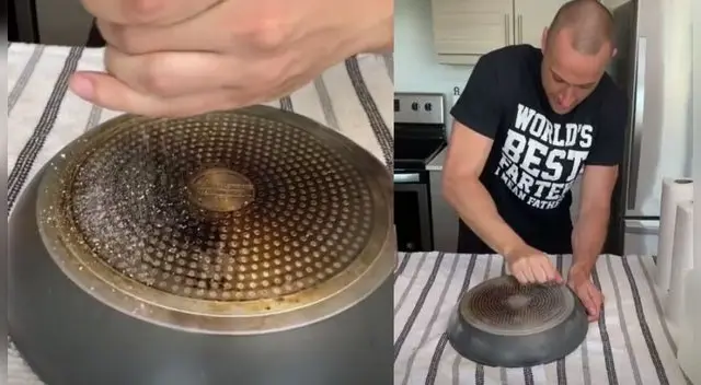 Ya no botes tu sartén pues con este truco solo será cuestión de minutos para tener una nuevecita. Ya no botes tu sartén pues con este truco solo será cuestión de minutos para tener una nuevecita.