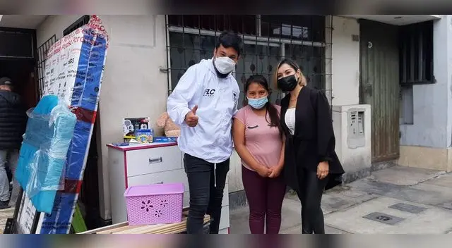 Aldo Miyashiro y ONG colombiana llevaron ayuda a la pequeña agredida en La Victoria.