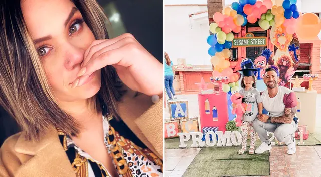 Andrea San Martín se mostró apenada por no estar junto a su hija.