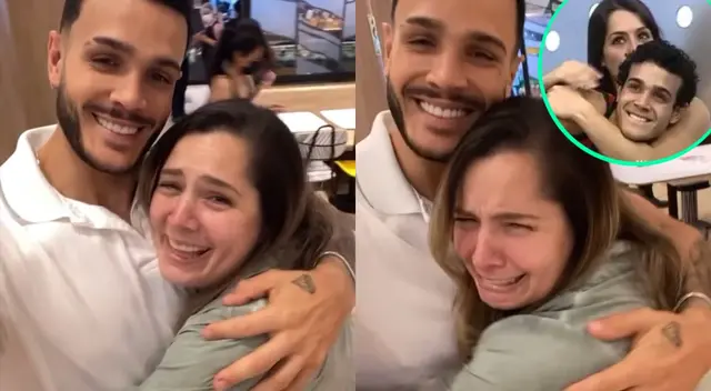 Los ex integrantes de Combate, Mario Irivarren y Yiddá Eslava, se unieron para promocionar un evento de una conocida cadena de comida rápida, y él se emocionó.