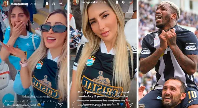 Macarena Gastaldo fue a la cancha del Estadio Nacional y salió indignada, según criticó.