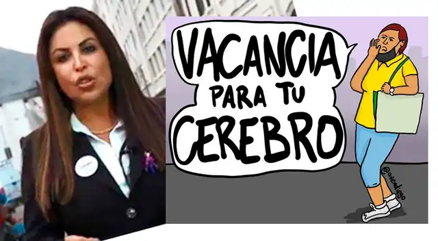 Entre las imágenes virales, se destaca un dibujo de la señora quien abucheó a la parlamentaria.