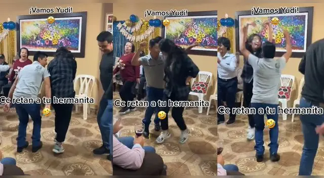 Peculiar baile de la joven se hizo viral en las redes sociales.