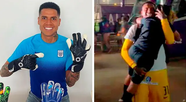 Al llegar al estadio Alejandro Villanueva, Ángelo Campos fue recibido por su pequeño hijo, quien no dudó en correr a su encuentro.