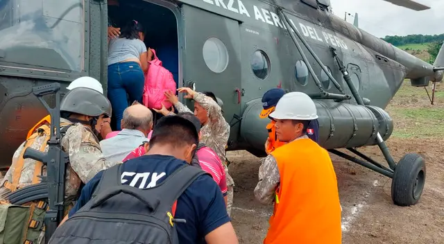 Fuerzas Armadas redoblan sus acciones para atender la emergencia producida en al región Amazonas.