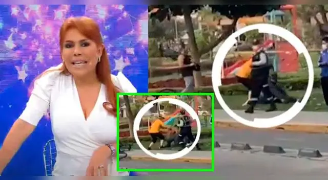 Magaly denunció la nula seguridad en los alrededores del Pentagonito, comenzando por los serenos. Magaly denunció la nula seguridad en los alrededores del Pentagonito, comenzando por los serenos.