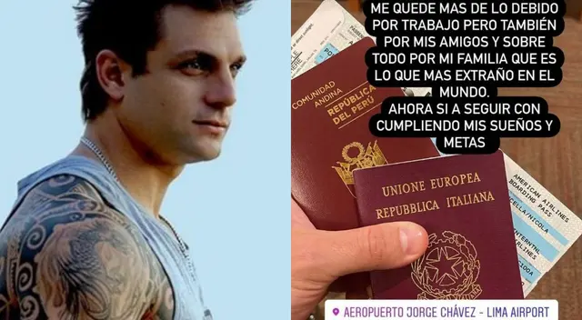 Nicola Porcella finalmente dejó nuestro país y explicó a sus seguidores por qué alargó sus días acá, pese a despedirse de su hijo anteriormente.