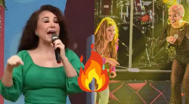 Janet Barboza estaba revisando sus seguidores, cuando Ethel Pozo le dijo que ninguna de las dos salseras la sigue en redes sociales.