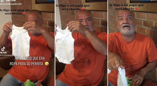 Señor tiene curiosa reacción al enterarse que será abuelo y se vuelve viral en las redes sociales.