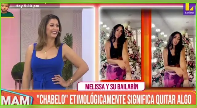 Karla Tarazona define la palabra 'Chabelo' y la asocia al ampay de Melissa Paredes y su bailarín. Karla Tarazona define la palabra 'Chabelo' y la asocia al ampay de Melissa Paredes y su bailarín.