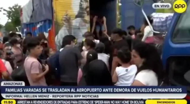 Terremoto en Amazonas: familias varadas se trasladan en camiones ante demora de vuelos humanitarios [VIDEO]