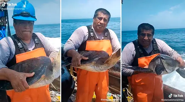 El pescador recibió el reconocimiento de miles de usuarios en TikTok. El pescador recibió el reconocimiento de miles de usuarios en TikTok.