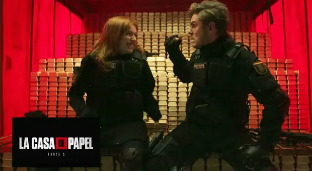 Rafael y Tatiana roban el oro de La Resistencia en La casa de papel 5.