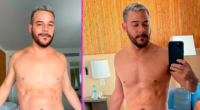 Adolfo Aguilar se mostró en bóxers.