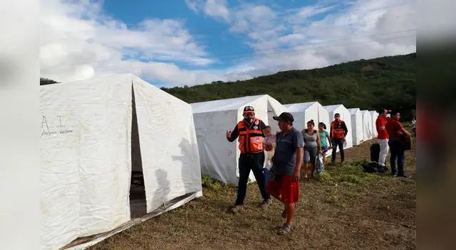 Fuerzas Armadas e Indeci instalan dos albergues Fuerzas Armadas e Indeci instalan dos albergues