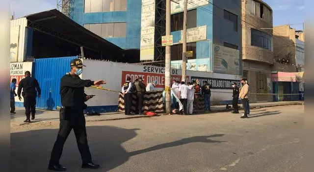 Policía llegó al lugar para las diligencias correspondientes.